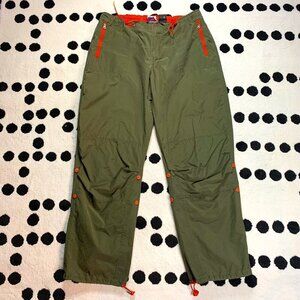 Vintage 90s Y2K Nevada Olive Green Khaki Cargo Convertible Paratrooper Pants